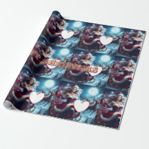 papel de empacotamento do xmas