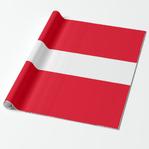 Presente Papel de empacotamento em branco e vermelho