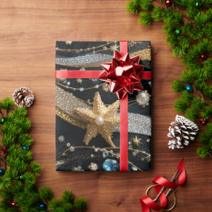 Presente Papel de empacotamento em estrela brilhante Luxe