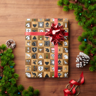 Presente Papel de empacotamento em malha do ChessCraft