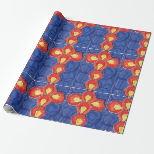 Presente Papel de empacotamento entre Motif Matte (Desenrolado)