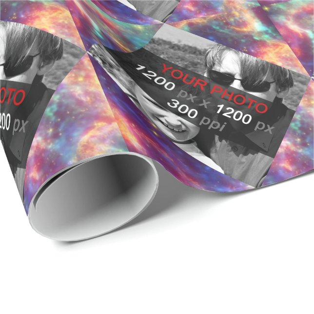 Presente Papel de empacotamento Foto de Criação Pessoal (Ponta do rolo)