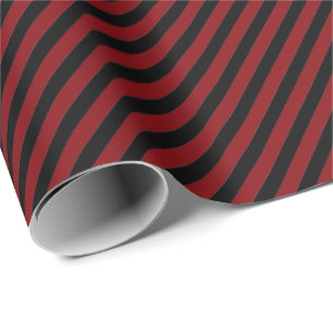 Presente Papel de empacotamento HAMbWG - Stripe Vermelho/Pr
