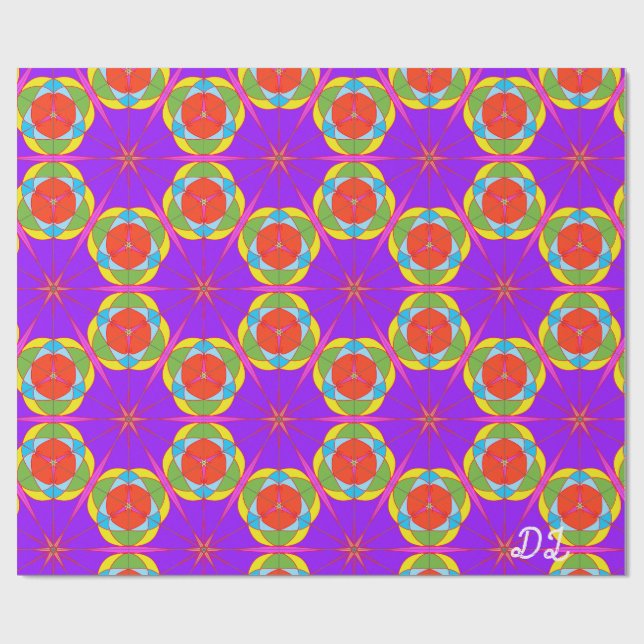 Presente Papel de empacotamento liquefeito de Abstrato márm (Aberto)