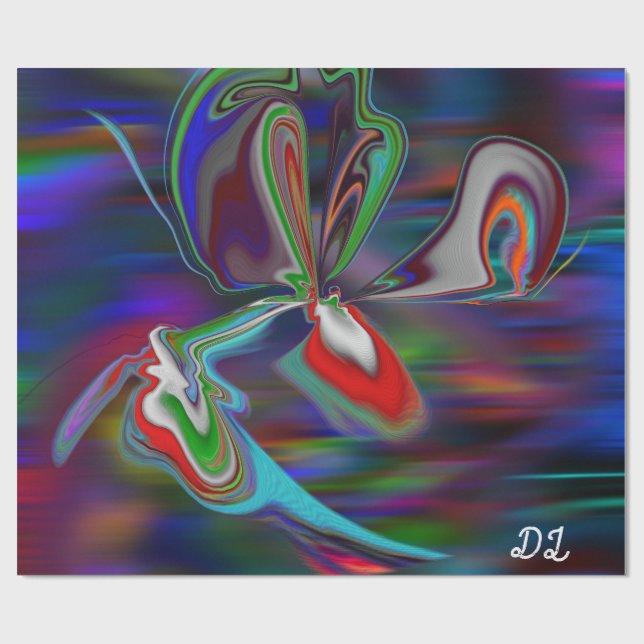 Presente Papel de empacotamento liquefeito de Abstrato márm (Aberto)