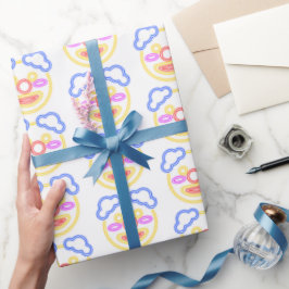 Presente Papel de empacotamento Neon Figure