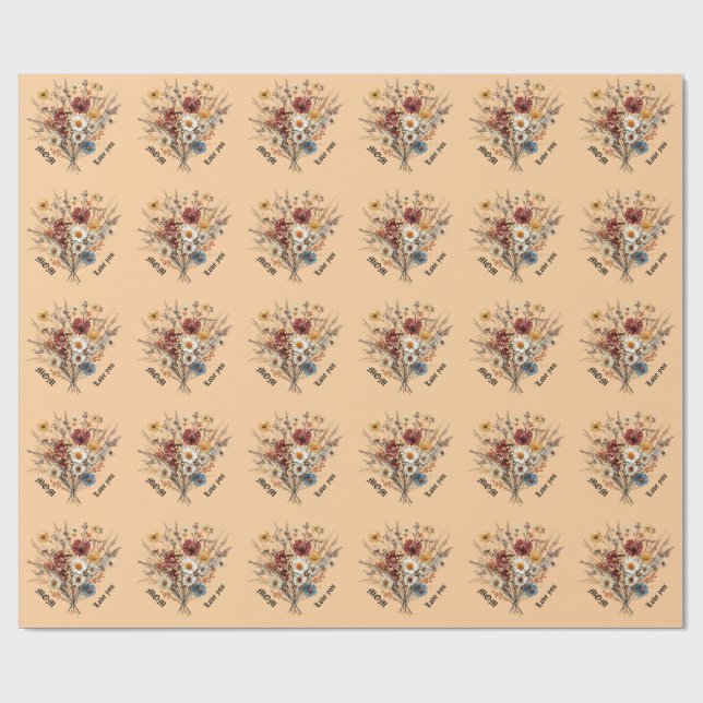 Presente Papel de empacotamento para a mãe (Aberto)