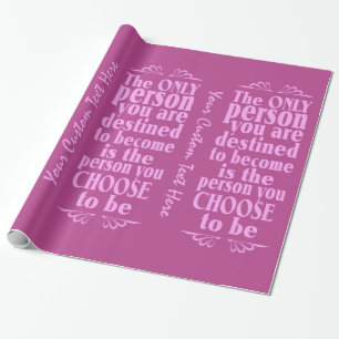 Presente Papel de empacotamento personalizado da OPÇÃO moti