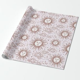 Presente Papel de empacotamento por padrão Sun