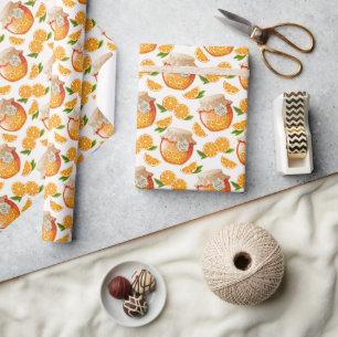 Presente Papel de emperramento laranja