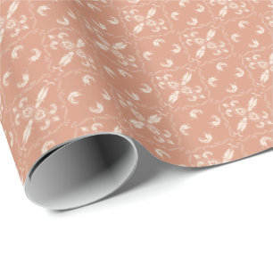 Presente Papel de Encapsulamento de Nuvem de Salmão