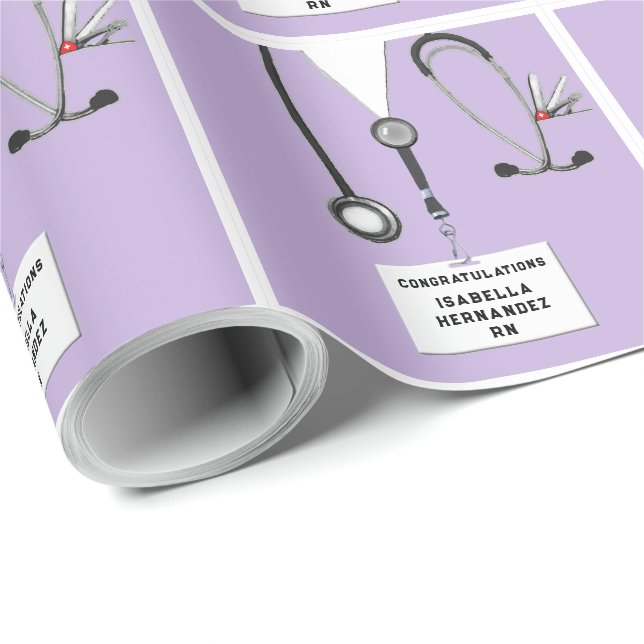 Presente Papel De Enfermeiro De Graduação (Ponta do rolo)