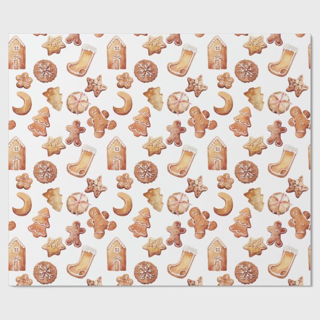Presente Papel de enrolação de biscoitos de Natal (Aberto)