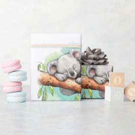 Presente Papel de enrolação de Chá de fraldas Koala, um beb
