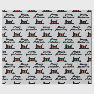 Presente Papel de enrolação de cinzas com Gatos Pretos para