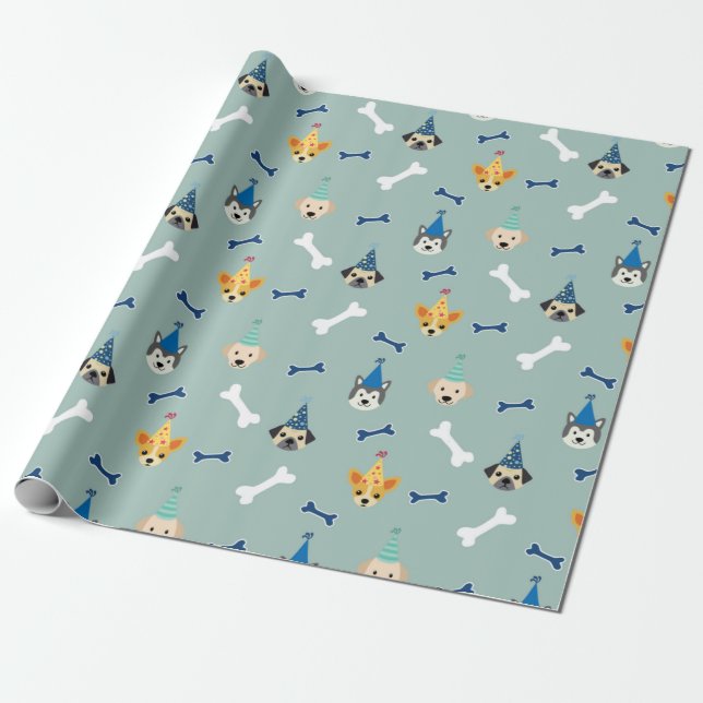 Presente Papel de enrolação para Festa de aniversário, cria (Desenrolado)