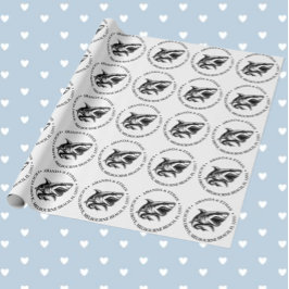 Presente Papel de enrolação tímido de tubarão!
