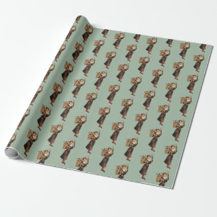 Presente Papel de enrolamento 2 feminina Krampus