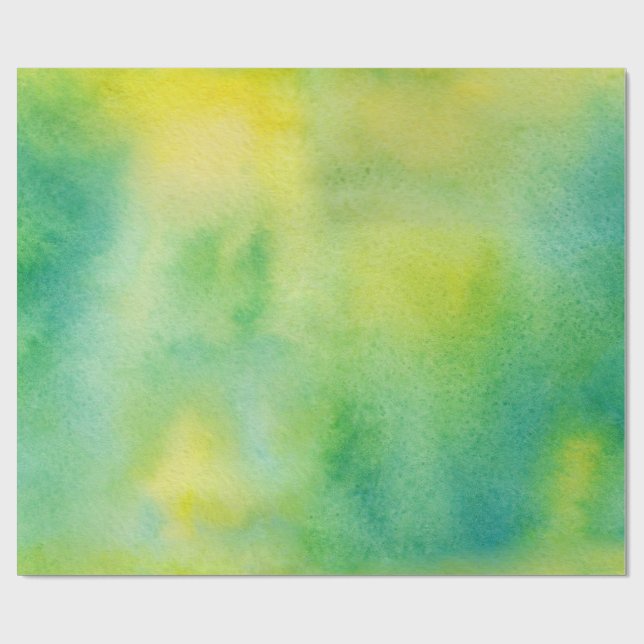 Presente Papel de enrolamento amarelo e verde abstrato (Aberto)