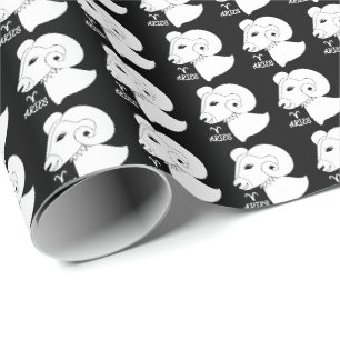 Presente Papel de enrolamento Aries Silhouette
