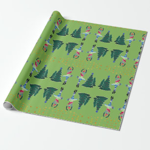 Presente Papel de enrolamento Ballerina Matte de Ano Novo