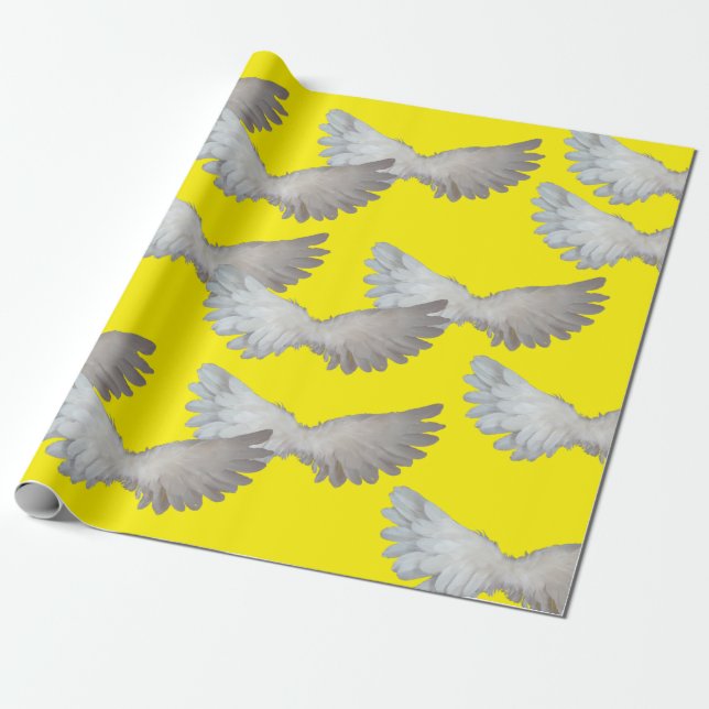 Presente Papel de enrolamento branco (Desenrolado)