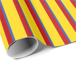 Presente Papel de enrolamento brilhante 30"x6' de tiras de