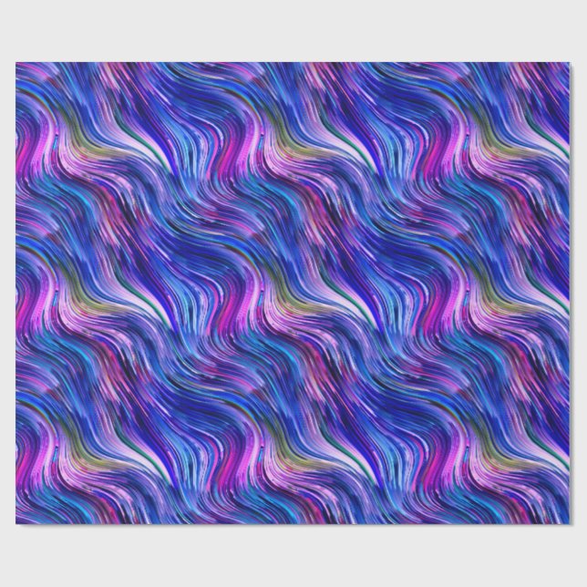 Presente Papel de enrolamento brilhante com tinta a álcool (Aberto)