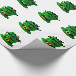 Presente Papel de enrolamento brilhante do Dia de São Patr