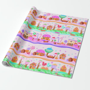 Presente Papel de enrolamento Candyland