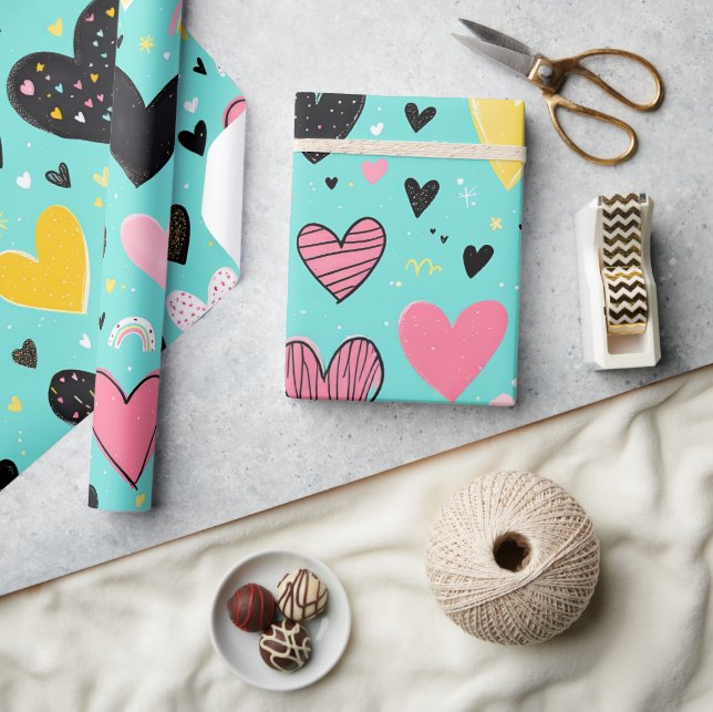 Presente Papel de enrolamento cardíaco (Artesanato)