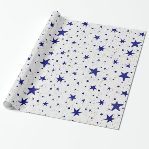 Presente Papel de enrolamento Celestial, Estrelas e Luas