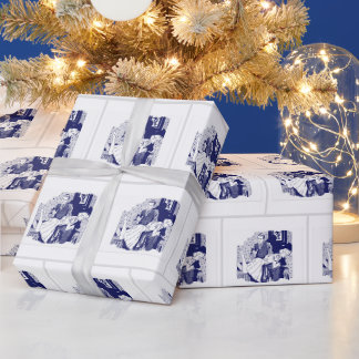 Presente Papel de enrolamento CHRSTMAS VINTAGE VINTAGE DO C