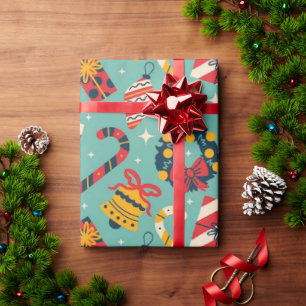 Presente Papel de enrolamento clássico do Natal 30"x60"