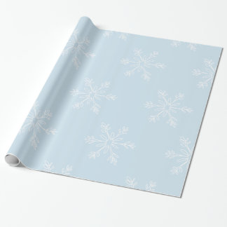 Presente Papel de enrolamento clássico em flocos de neve gr