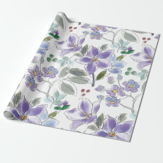 Presente Papel de enrolamento colorido floral