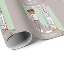 Papel de enrolamento com Mamãe média