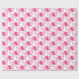 Presente Papel de enrolamento cor-de-rosa