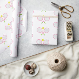 Presente Papel de enrolamento cor-de-rosa e Tênis verde