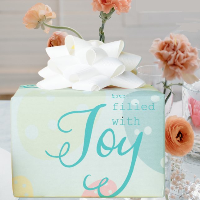 Presente Papel de enrolamento da alegria da páscoa (Criador carregado)