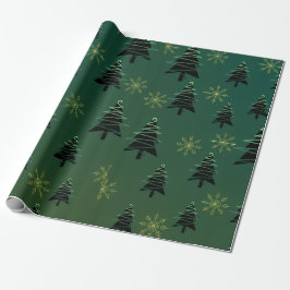 Presente Papel de enrolamento da árvore de Natal