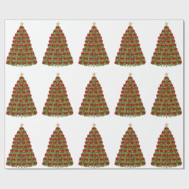 Presente Papel de enrolamento da árvore de Natal