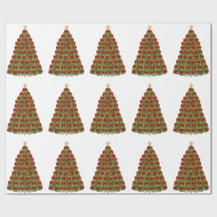 Presente Papel de enrolamento da árvore de Natal