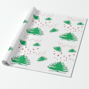 Presente Papel de enrolamento da árvore de Natal, 30 em x 6