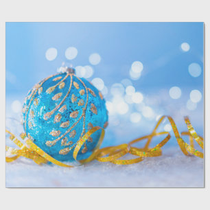 Presente Papel de enrolamento da bola de Natal