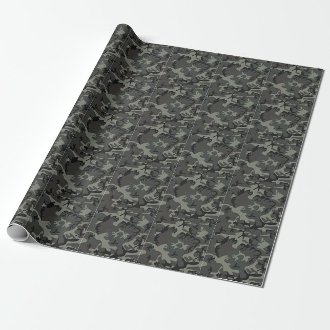 Presente Papel de enrolamento da camuflagem de cinzas (Desenrolado)