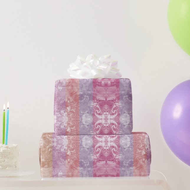 Presente Papel de enrolamento da faixa de lavanda (Presentes para festas)