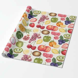 Presente Papel de enrolamento da fruta