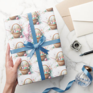 Presente Papel de enrolamento da Páscoa de Aquarela de Past