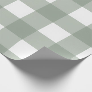 Presente Papel de enrolamento da xadrez (verde/branco)